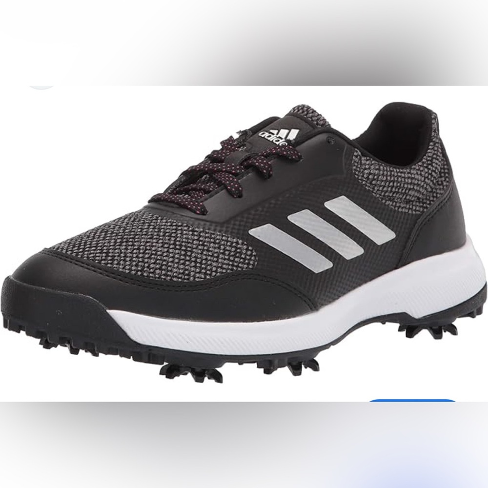 New Adidas Women's Tech Response 2.0 Black Silver Golf Shoes Size 9.5
